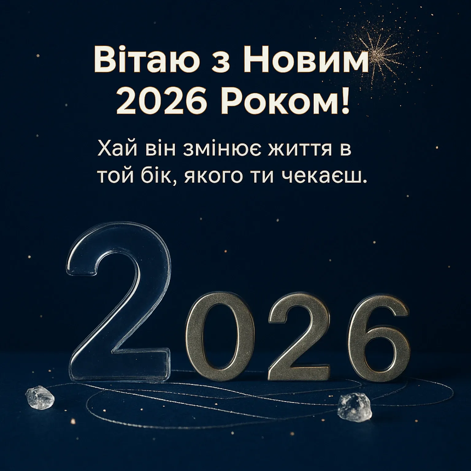 Привітання з новим роком 2026 оригінальні