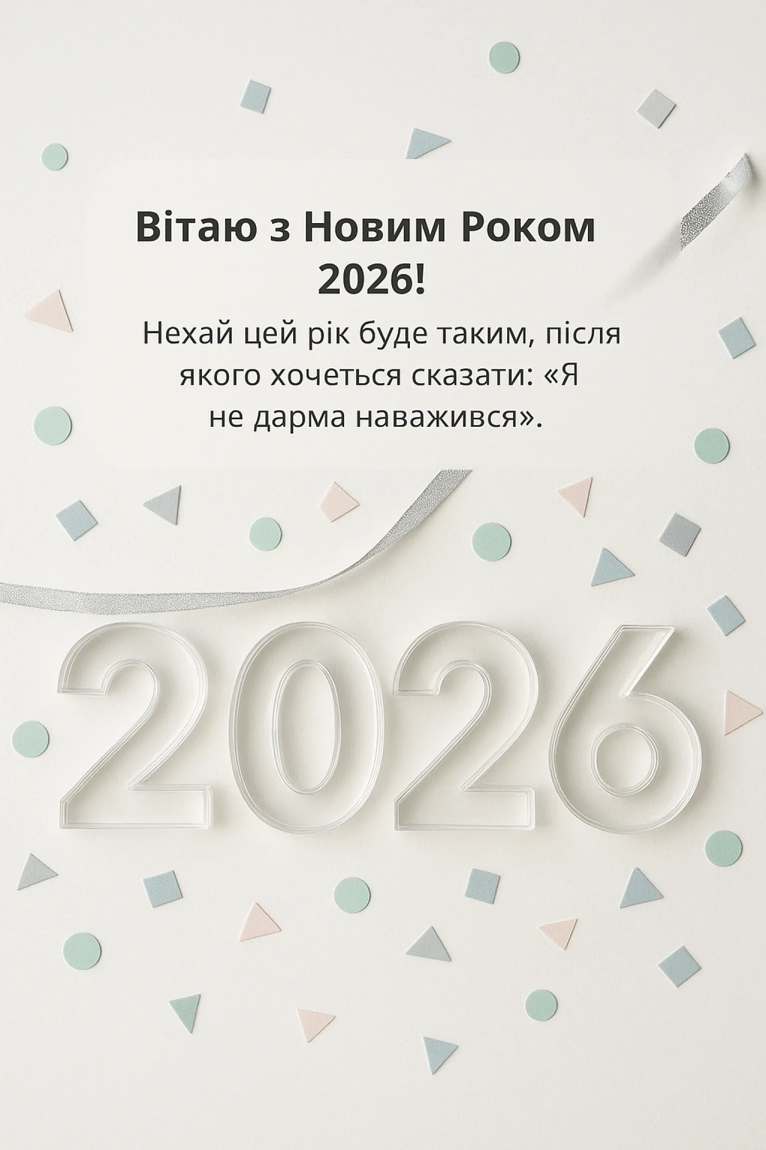 Привітання з новим роком 2026 оригінальні
