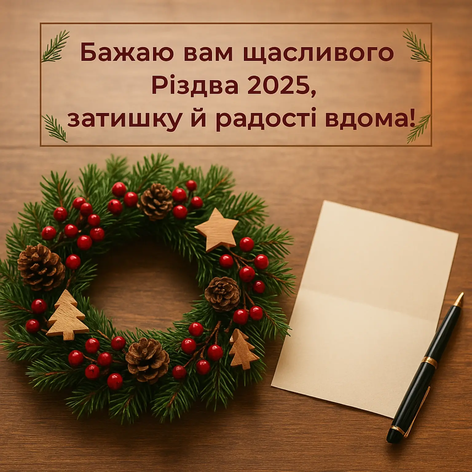 Привітання з різдвом 2025