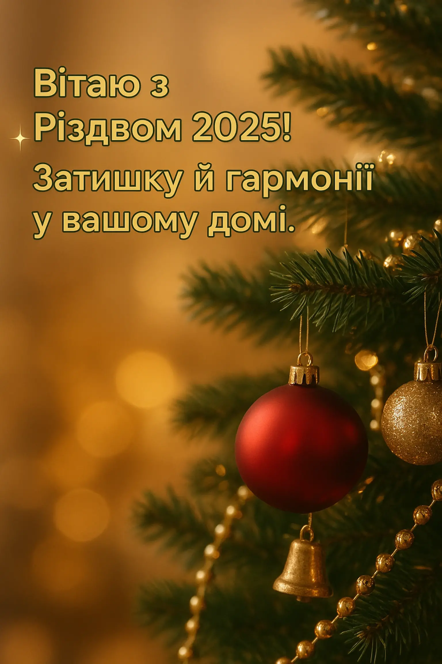 Привітання з різдвом 2025