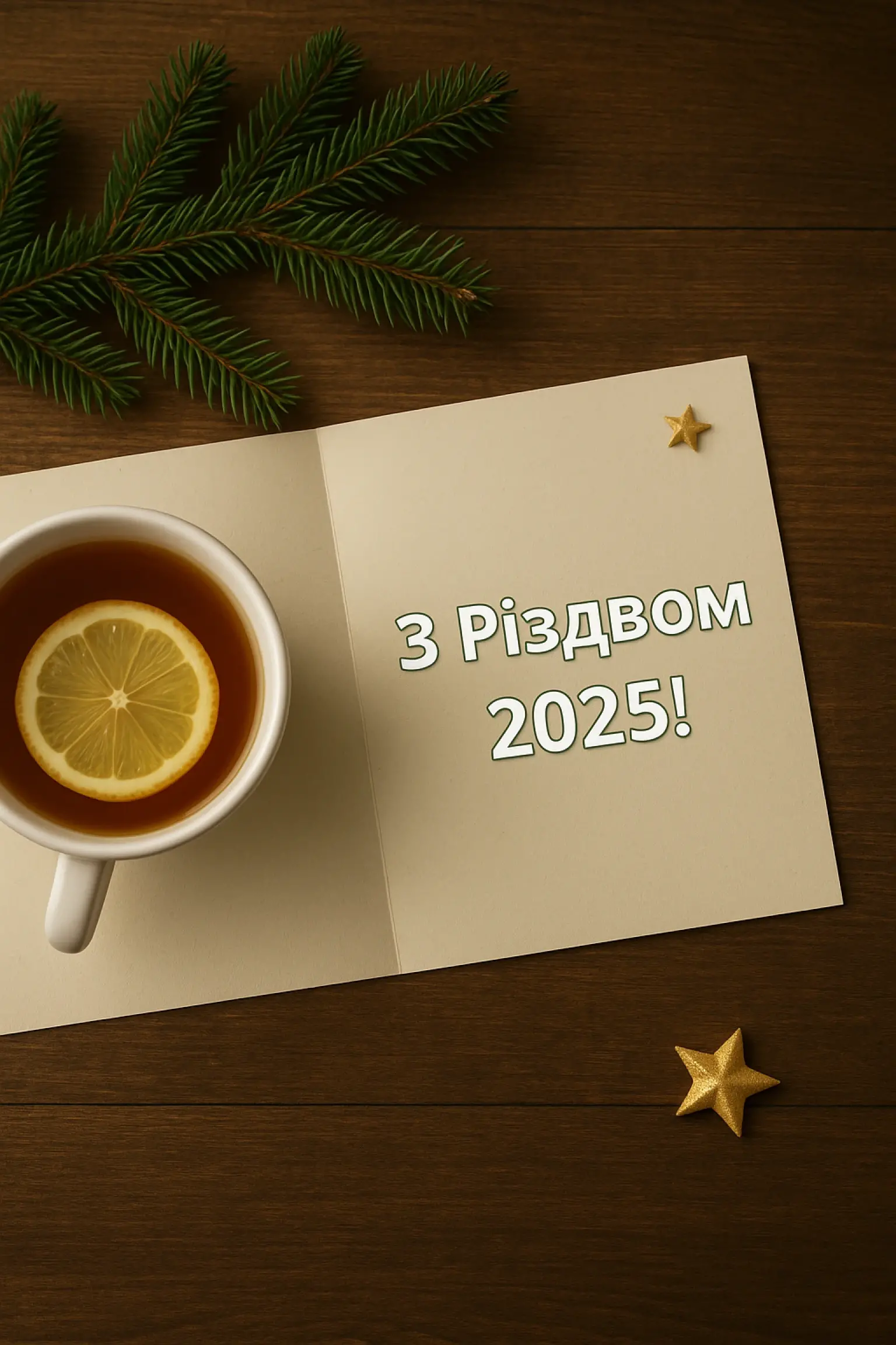 Привітання з різдвом 2025