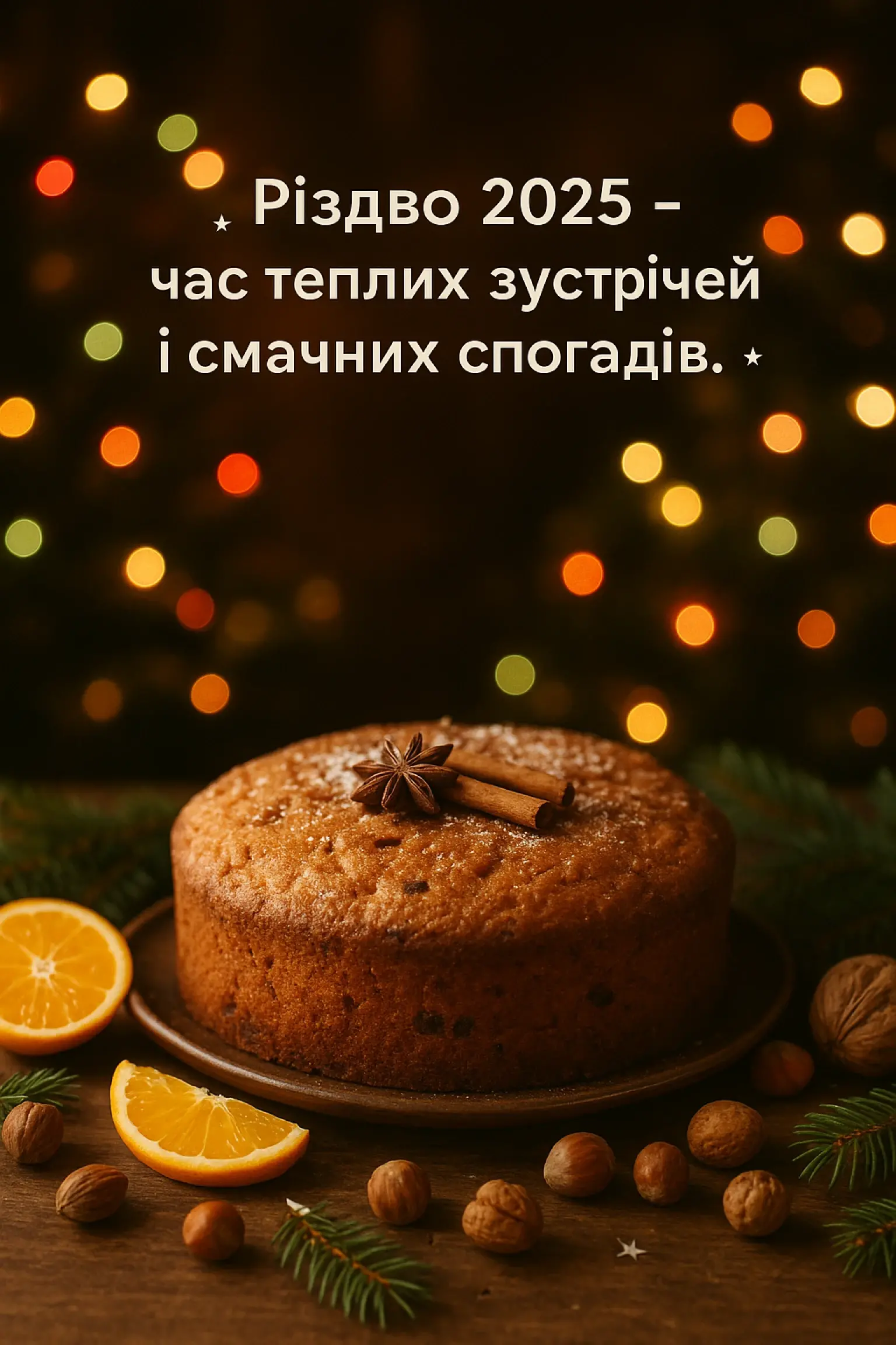 Привітання з різдвом 2025