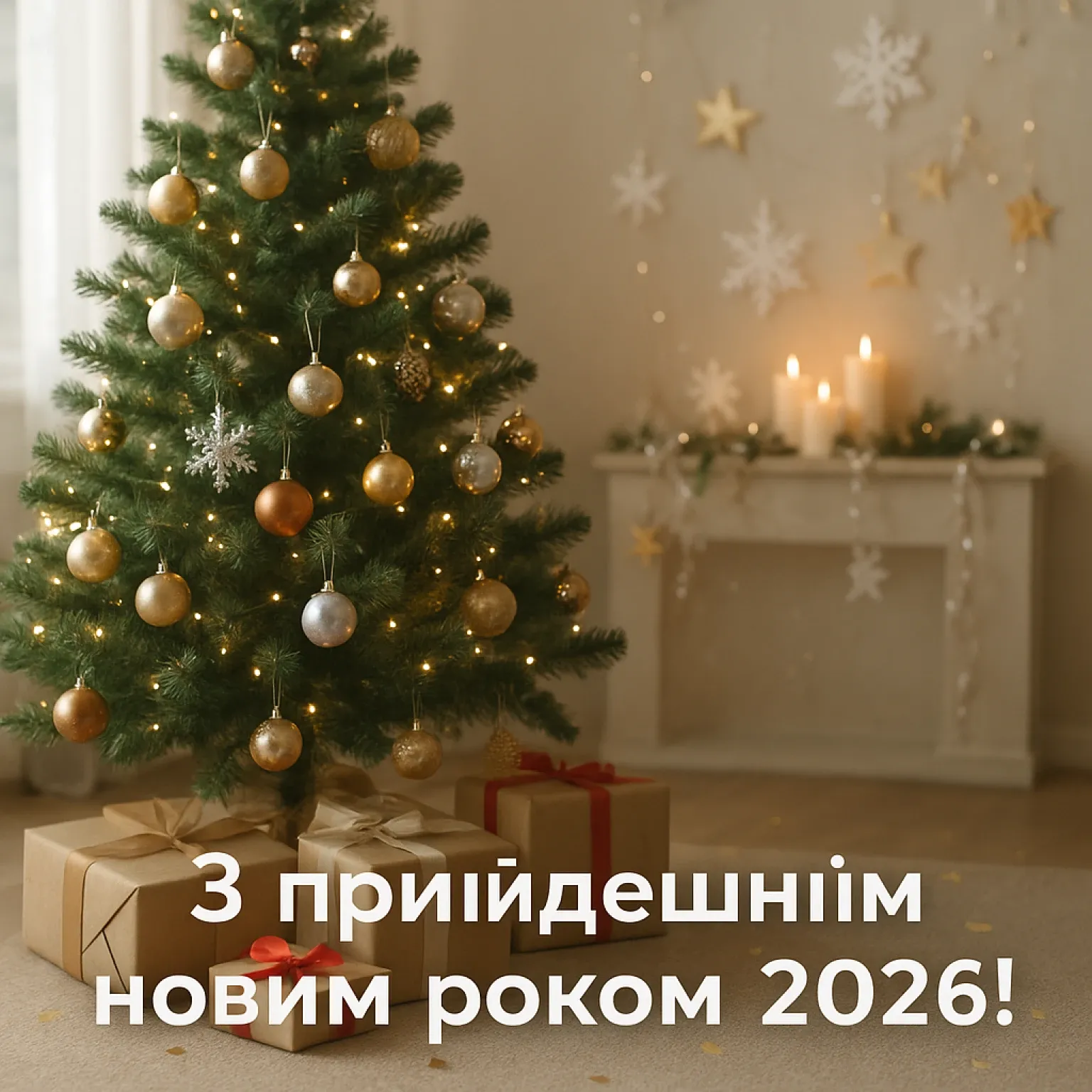 Привітання з прийдешнім новим роком 2026