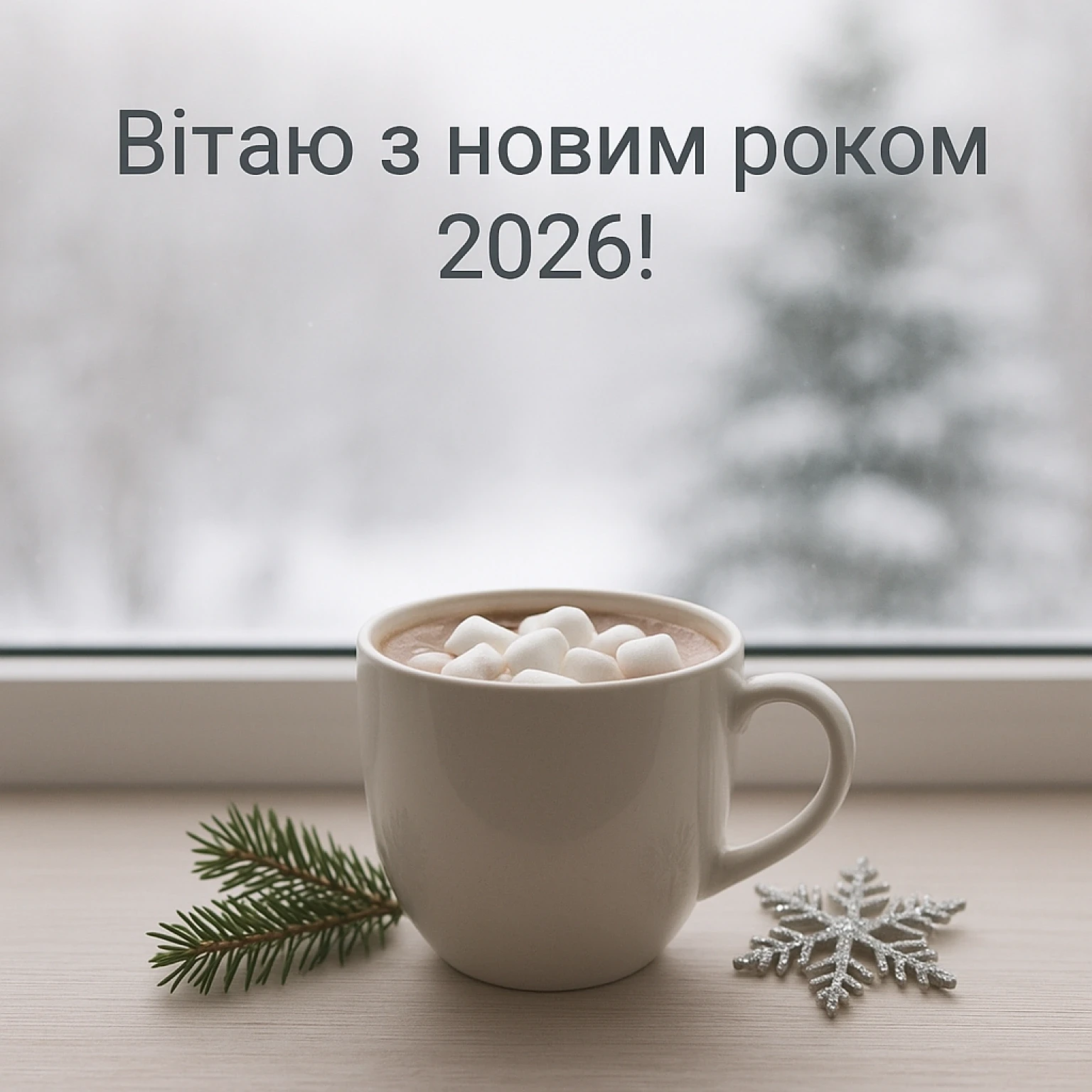 Привітання з прийдешнім новим роком 2026