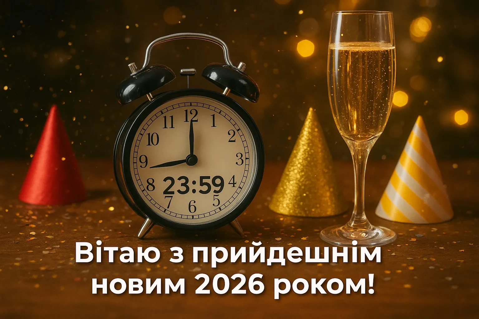 Привітання з прийдешнім новим роком 2026