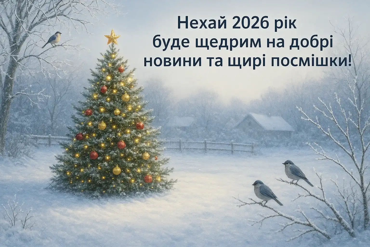 Привітання з прийдешнім новим роком 2026