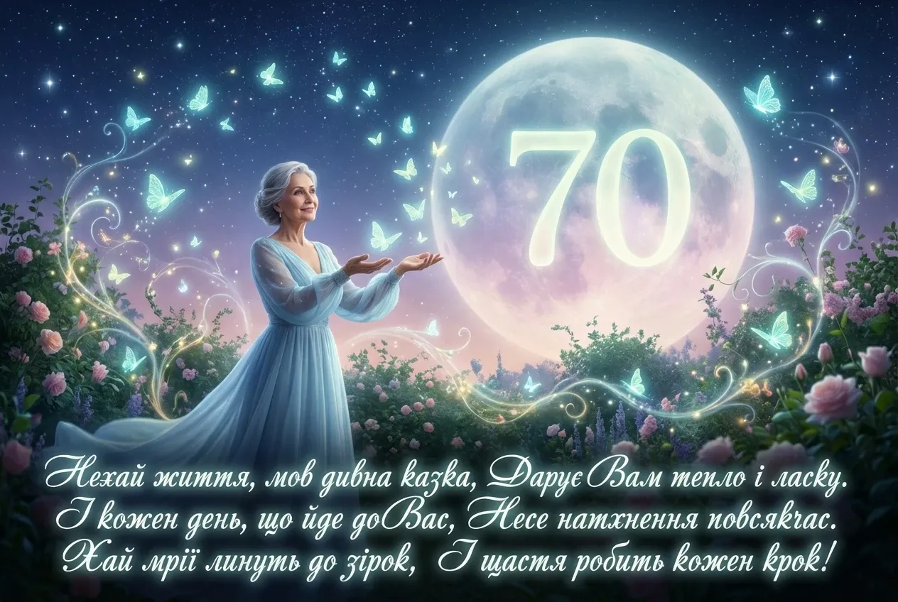 картинки з ювілеєм 70 років жінці