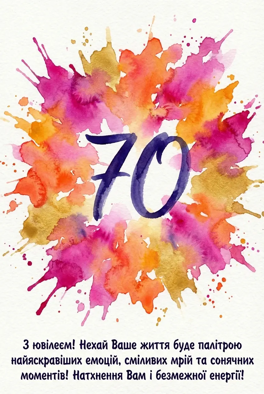 картинки з ювілеєм 70 років жінці