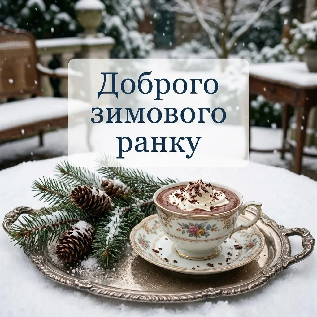 Доброго зимового ранку: красиві картинки та душевні побажання для гарного настрою