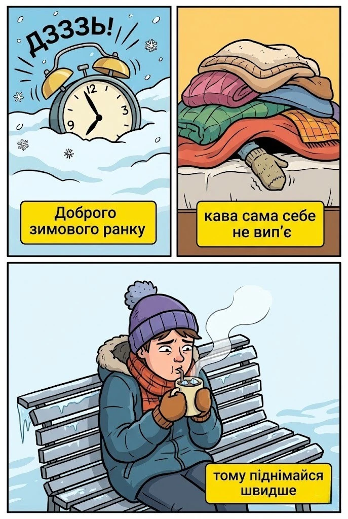 Доброго зимового ранку: красиві картинки та душевні побажання для гарного настрою