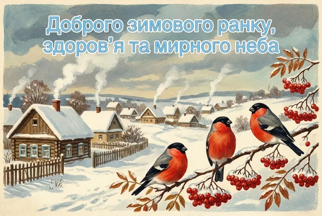 Доброго зимового ранку: красиві картинки та душевні побажання для гарного настрою