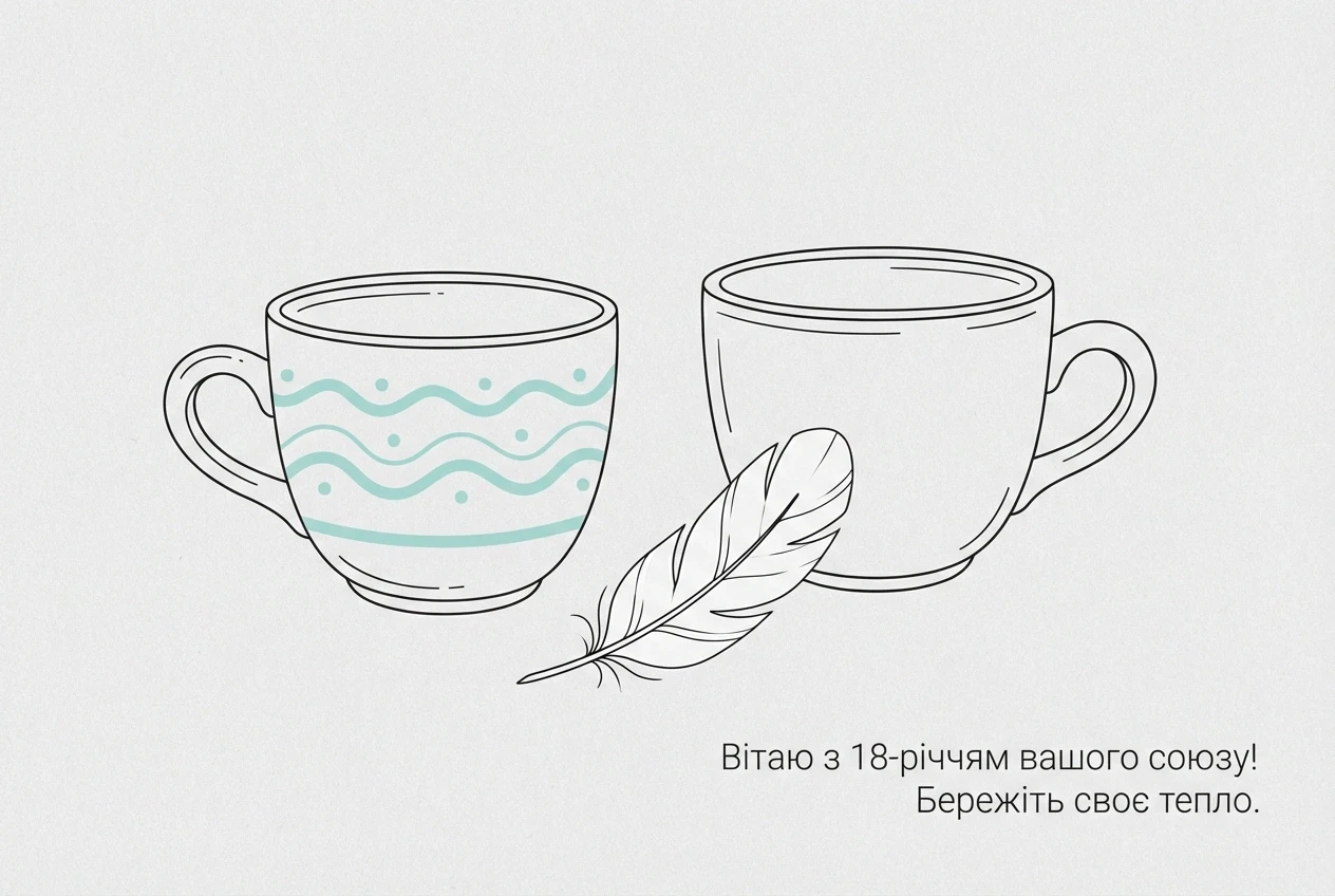 18 років весілля привітання картинки