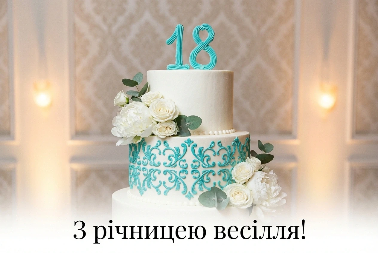 18 років весілля привітання картинки
