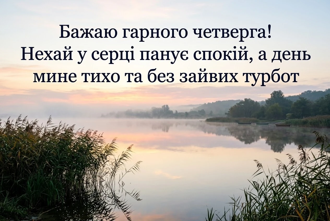 Доброго ранку четверга українською: душевні картинки та найкращі побажання для гарного настрою