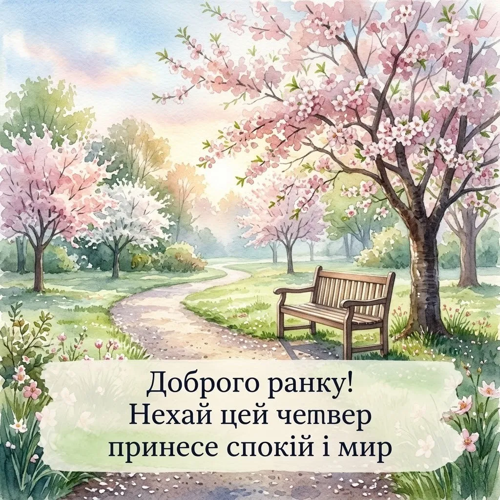 Доброго ранку четверга українською: душевні картинки та найкращі побажання для гарного настрою