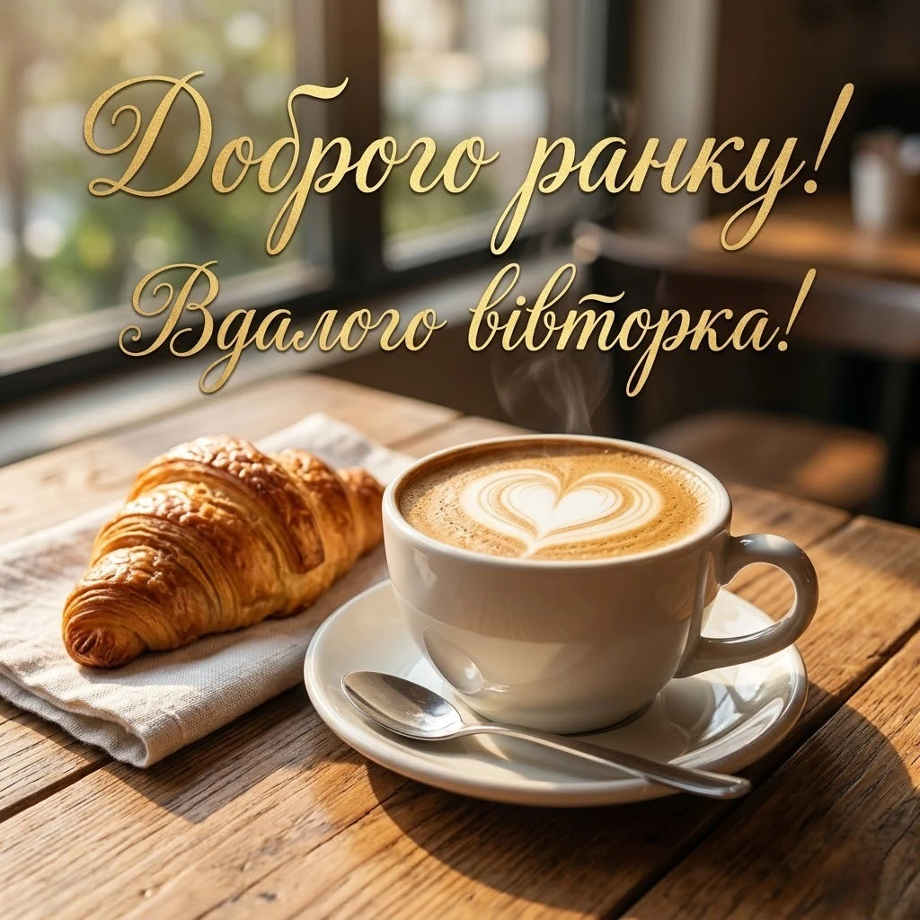Картинки доброго ранку вівторка: найкращі побажання та яскраві листівки для гарного настрою
