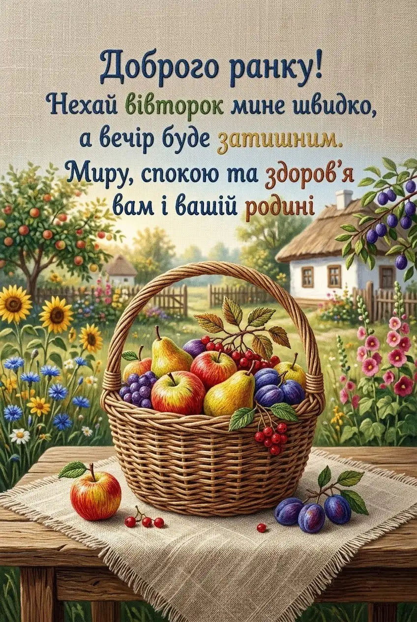 Картинки доброго ранку вівторка: найкращі побажання та яскраві листівки для гарного настрою