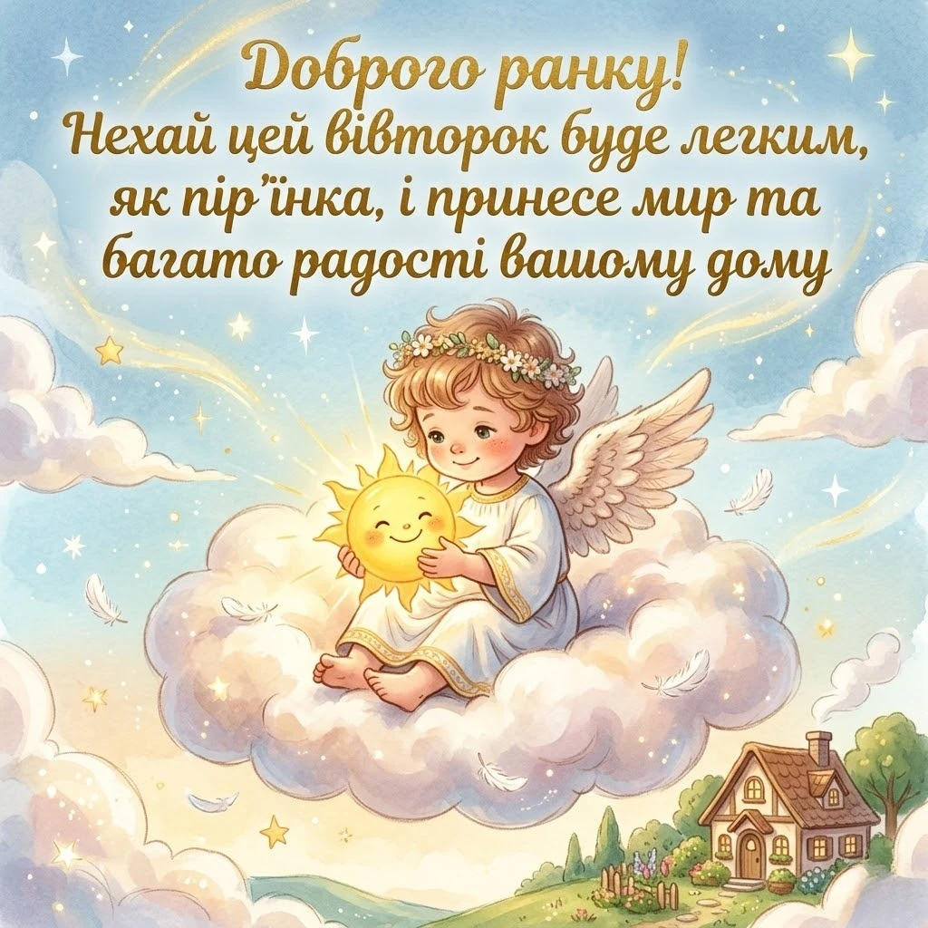 Картинки доброго ранку вівторка: найкращі побажання та яскраві листівки для гарного настрою