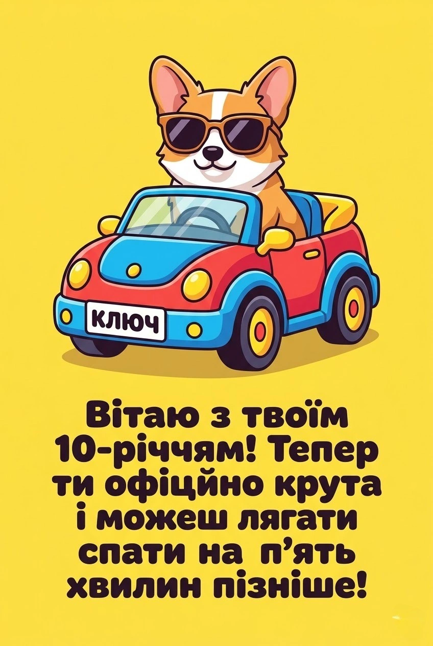 Привітання з 10-річчям дівчинці: щирі побажання у віршах та прозі