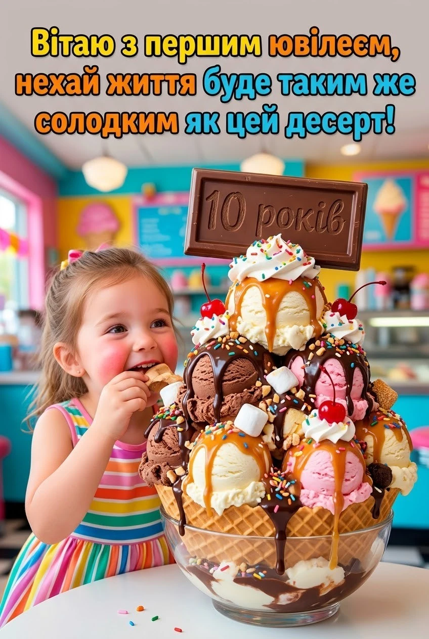 Привітання з 10-річчям дівчинці: щирі побажання у віршах та прозі