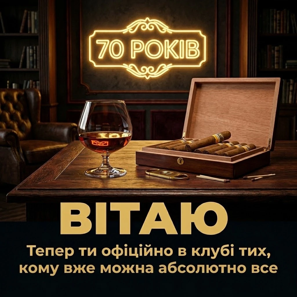 Як щиро привітати чоловіка з 70-річчям: добірка душевних слів