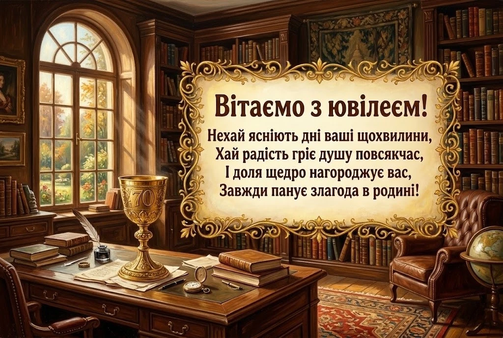 Як щиро привітати чоловіка з 70-річчям: добірка душевних слів