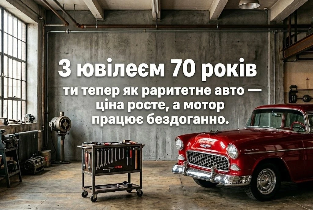 Як щиро привітати чоловіка з 70-річчям: добірка душевних слів
