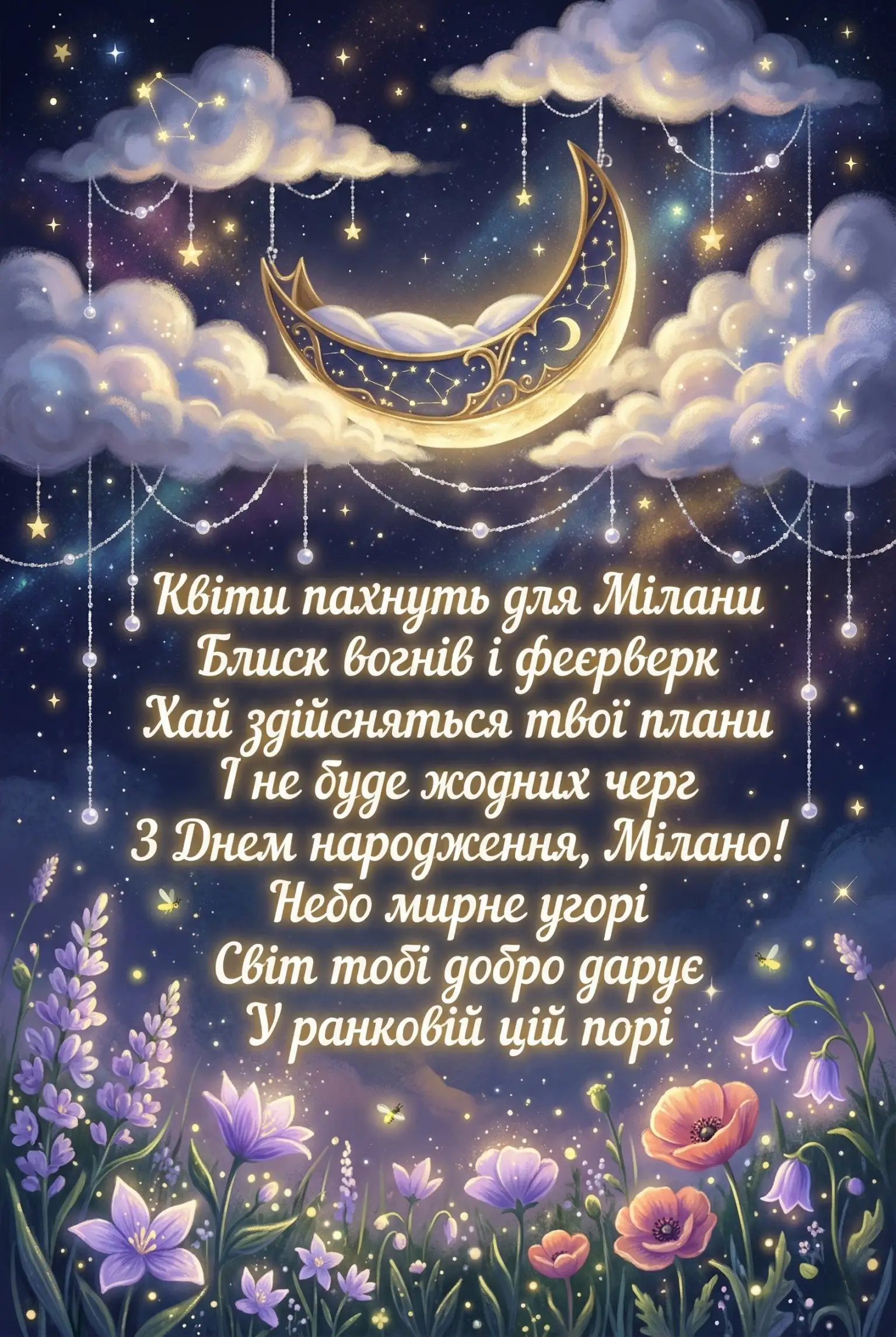 З днем народження, Мілано: натхненні слова та поезія для особливої дівчинки