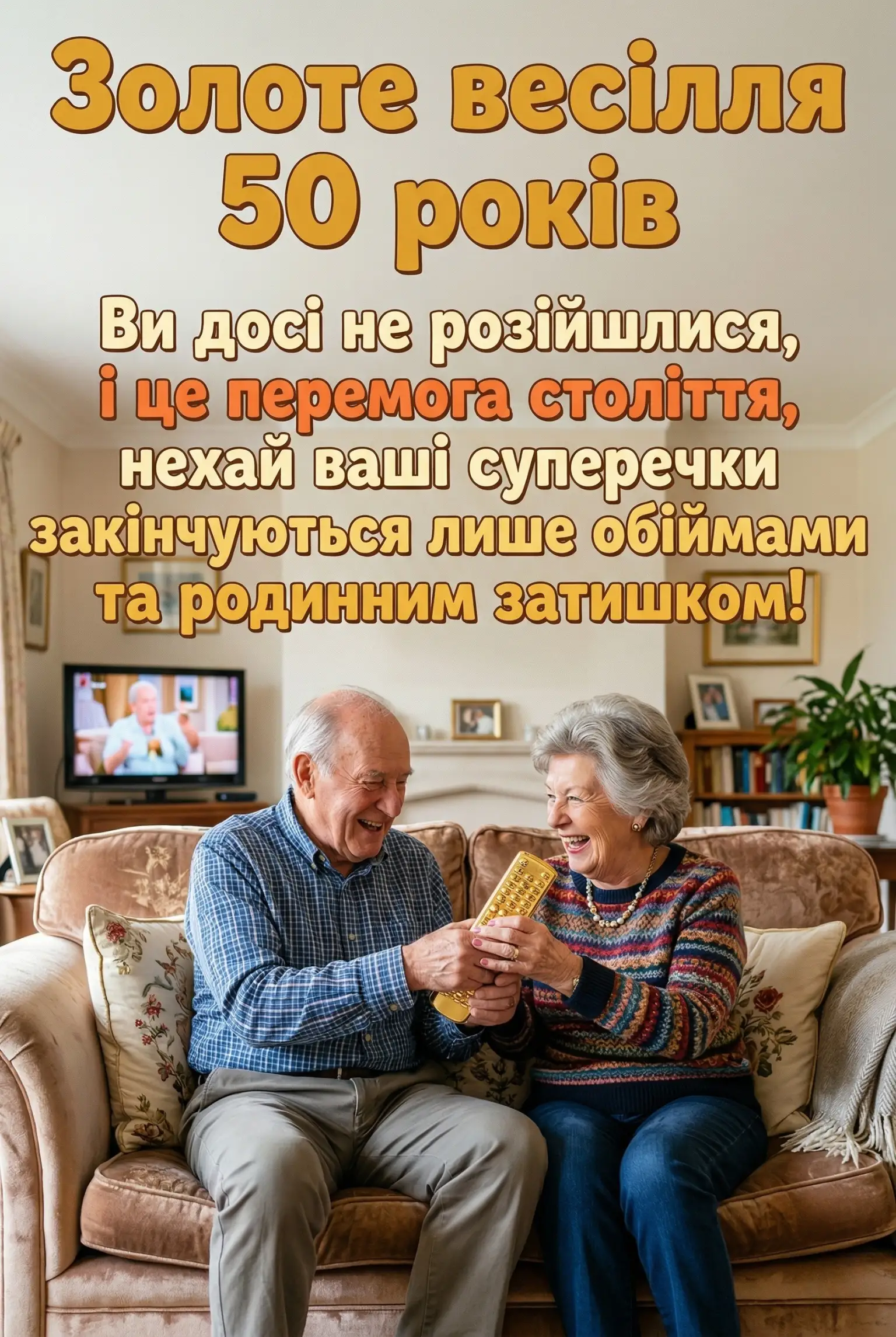 Привітання з золотим весіллям (50 років) для батьків та друзів