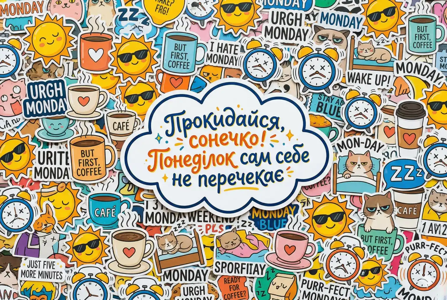 Понеділок і смішні картинки доброго ранку: добірка позитивних листівок для бадьорого настрою