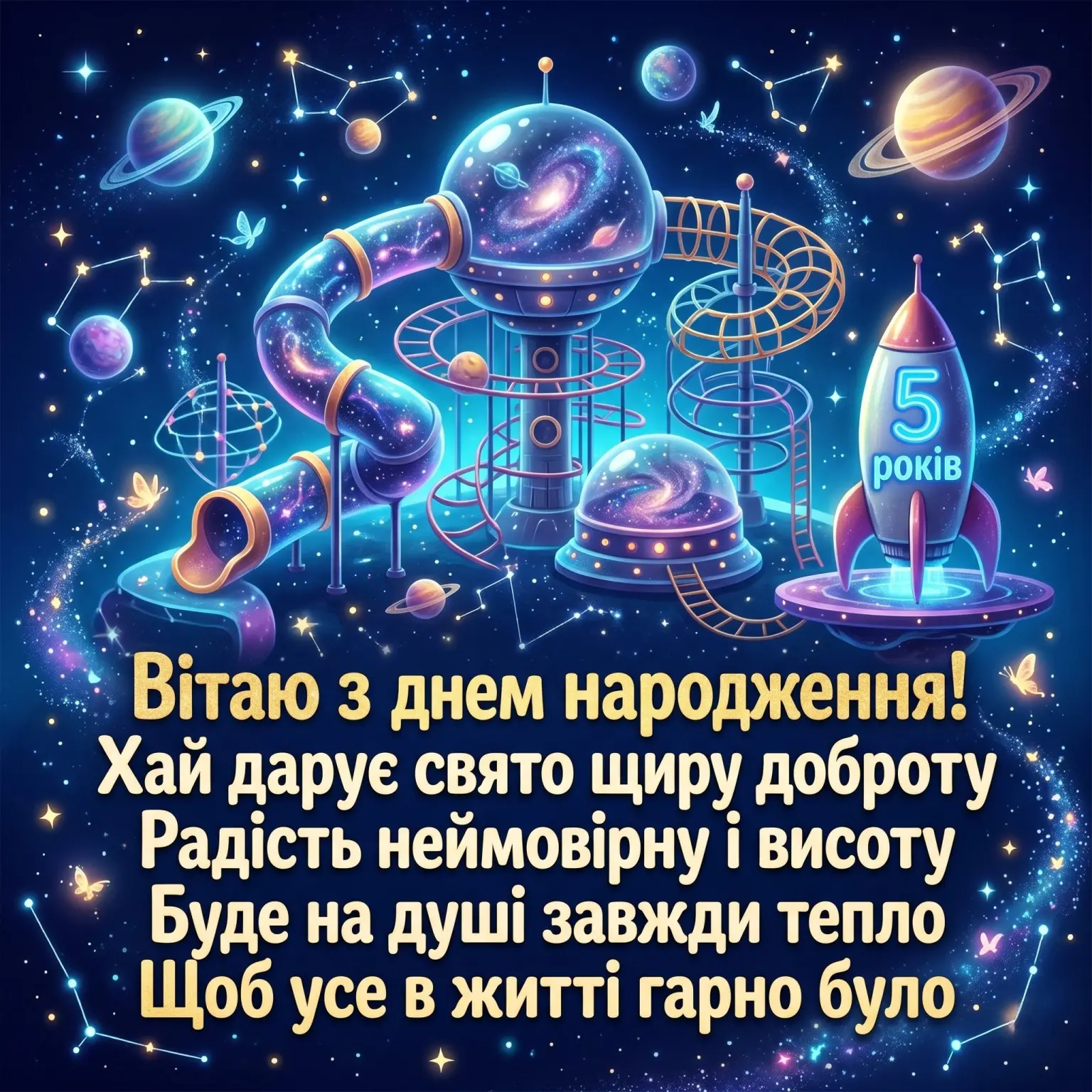 Перша кругла дата: привітання для хлопчика з 5-м днем народження