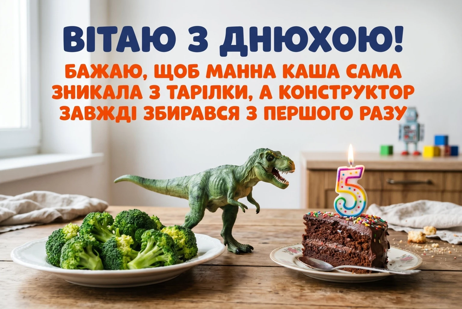 Перша кругла дата: привітання для хлопчика з 5-м днем народження