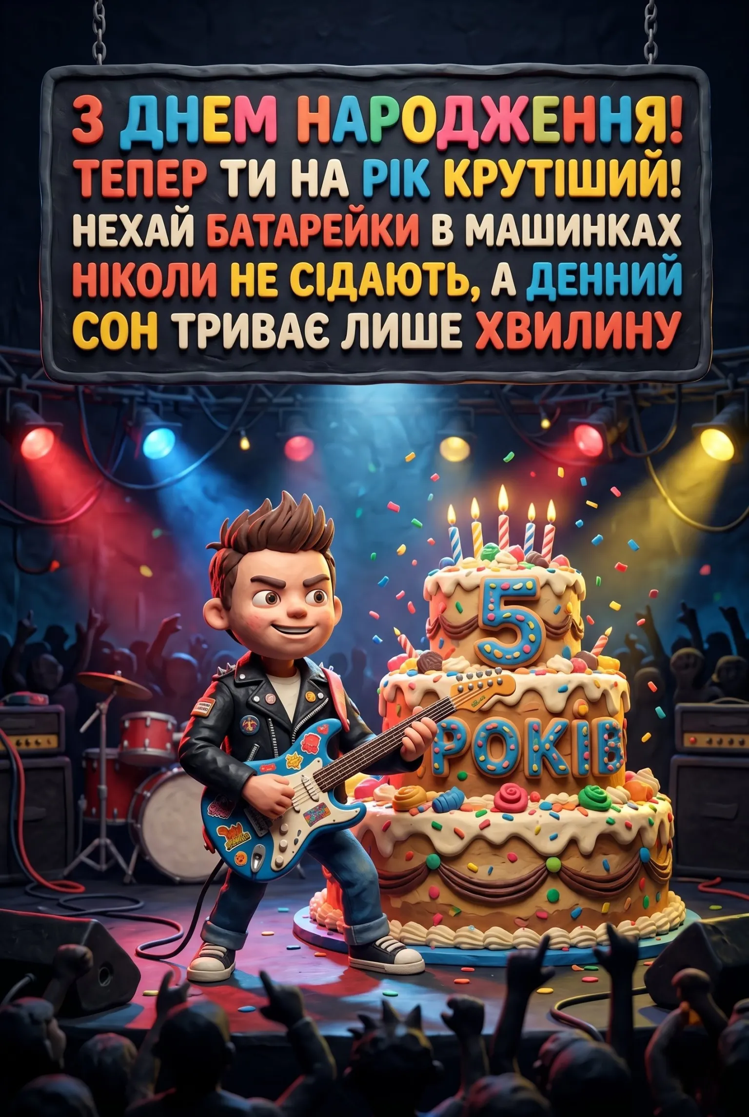 Перша кругла дата: привітання для хлопчика з 5-м днем народження
