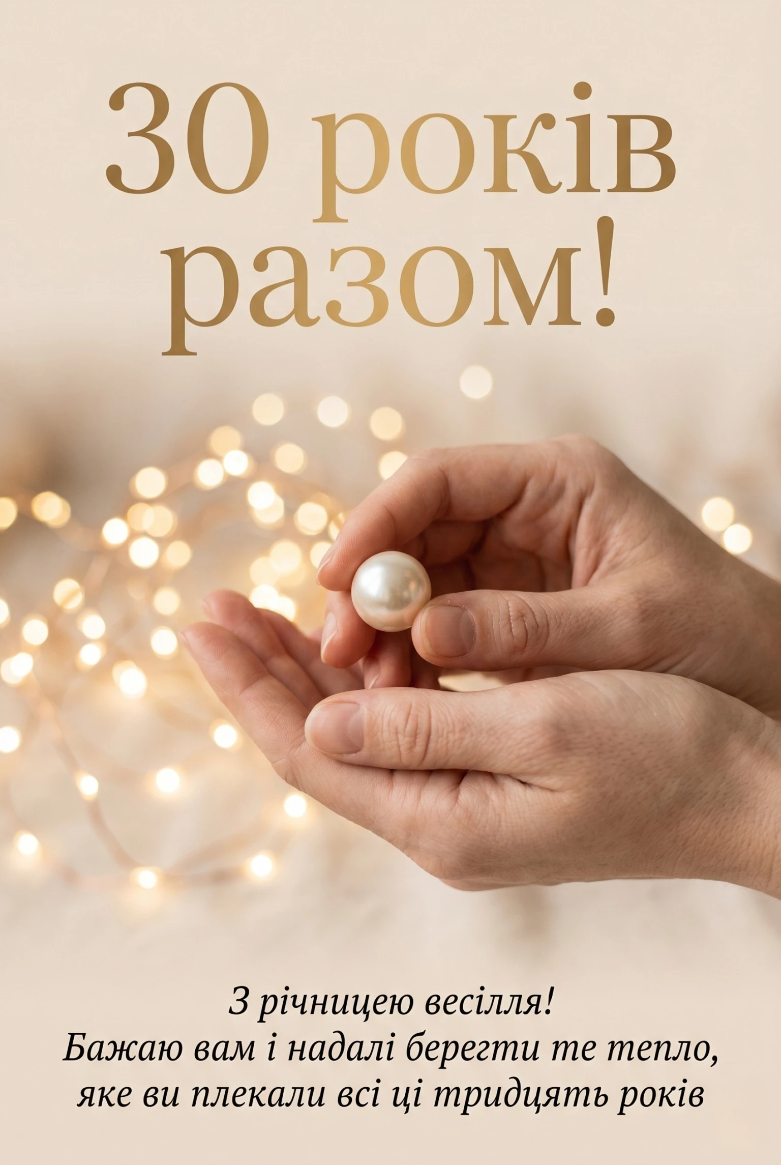 Річниця весілля 30 років: підбірка найтепліших побажань для рідних