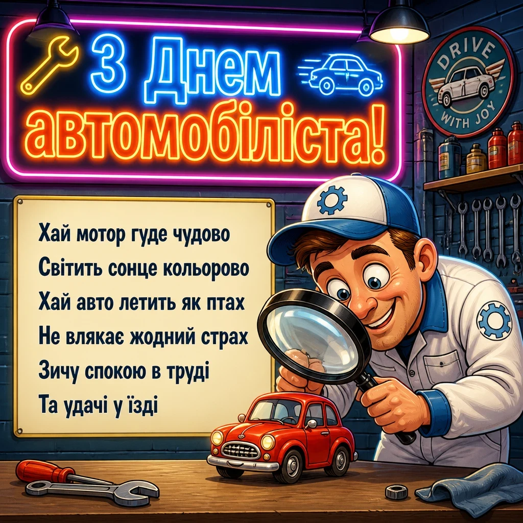 привітання з днем автомобіліста