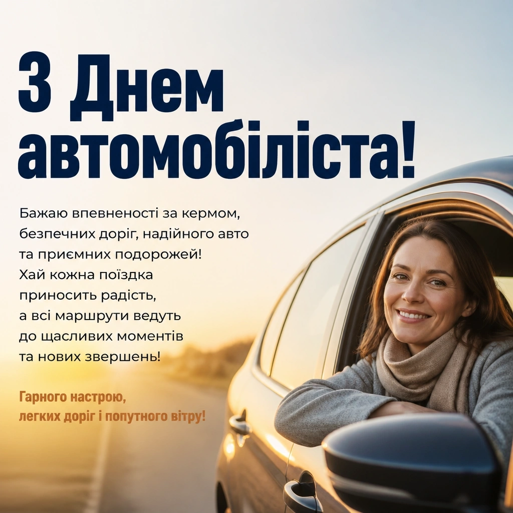 привітання з днем автомобіліста