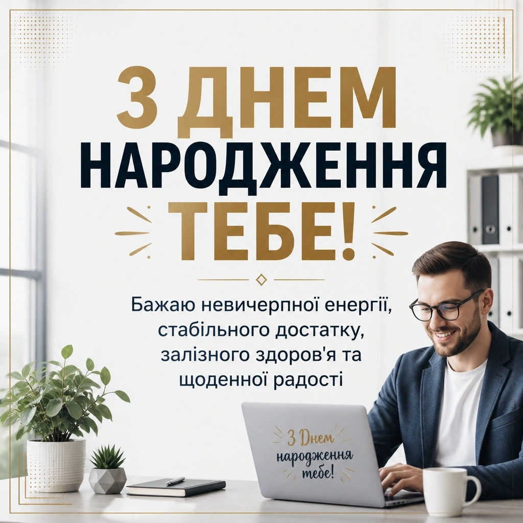 чоловічі привітання з днем народження
