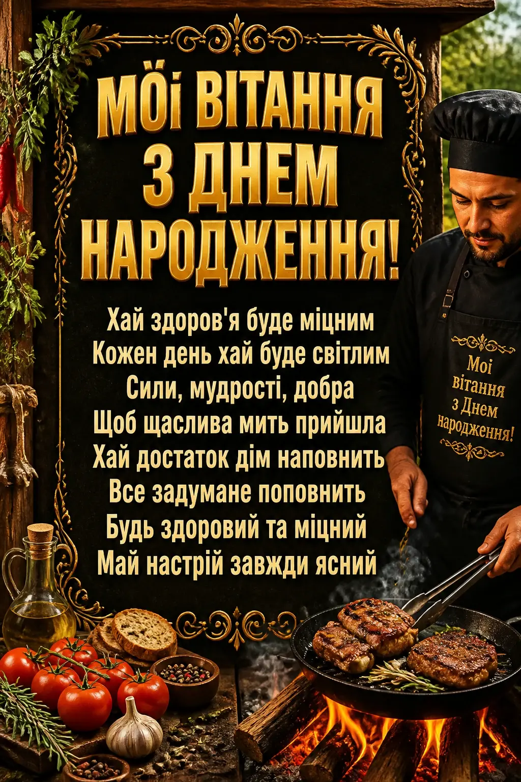 чоловічі привітання з днем народження