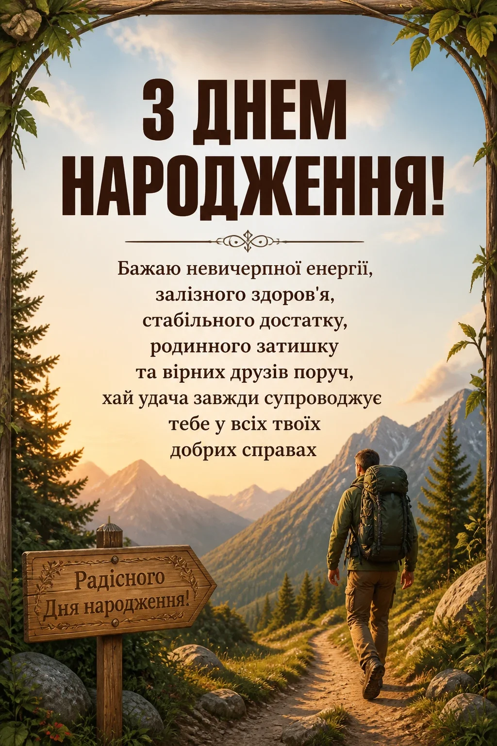 чоловічі привітання з днем народження