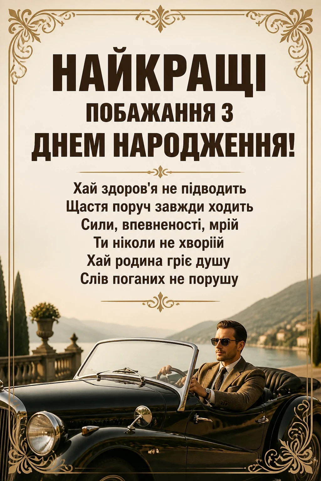 чоловічі привітання з днем народження