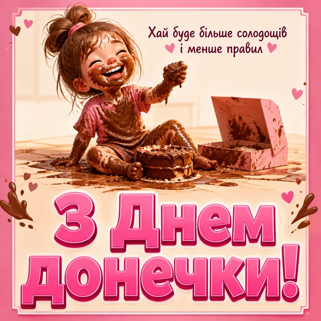 привітання з днем донечки