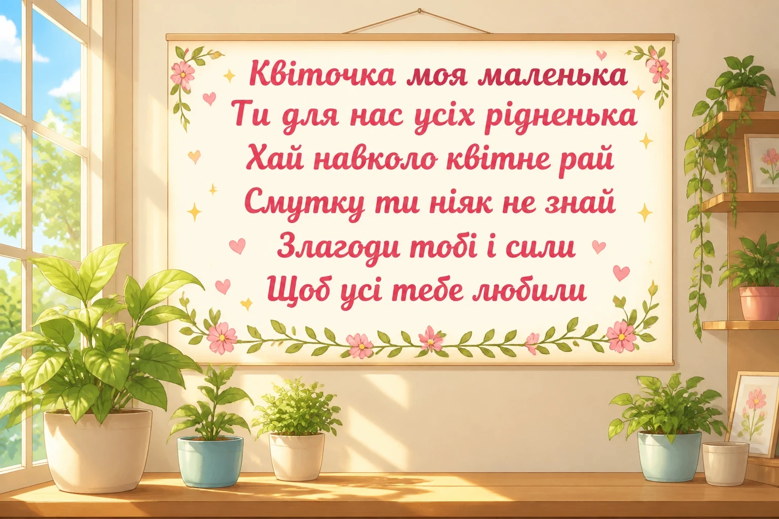 привітання з днем донечки