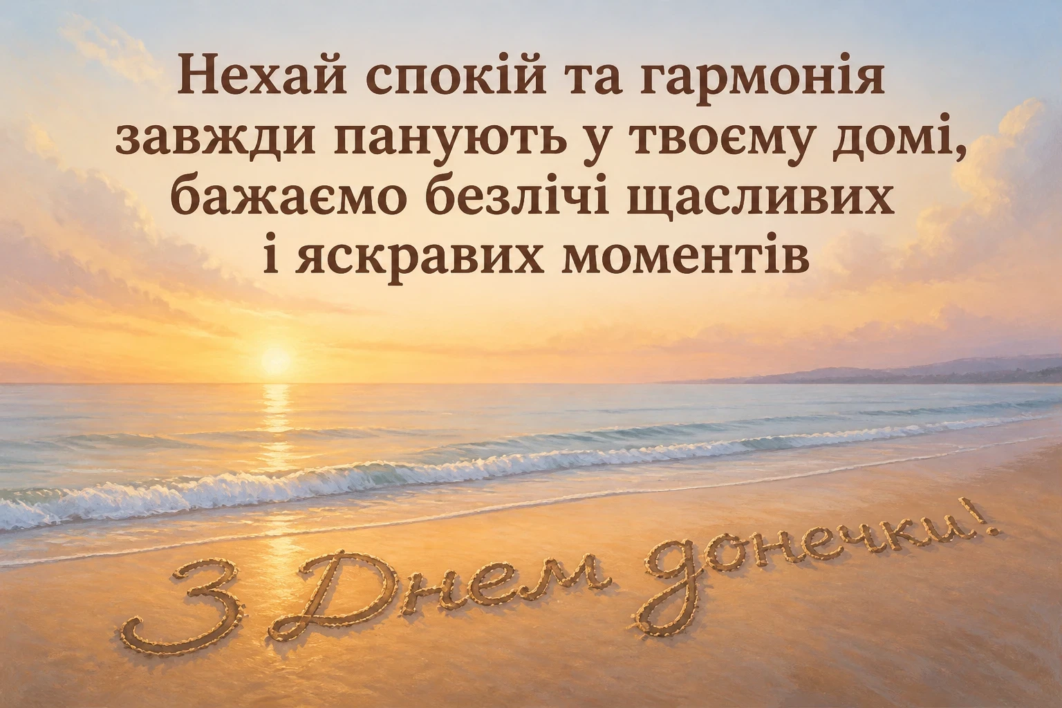 привітання з днем донечки