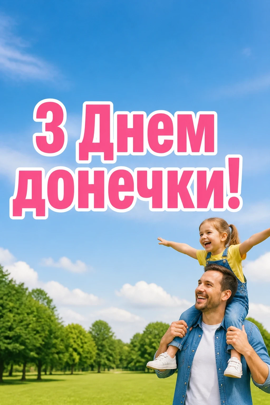 привітання з днем донечки