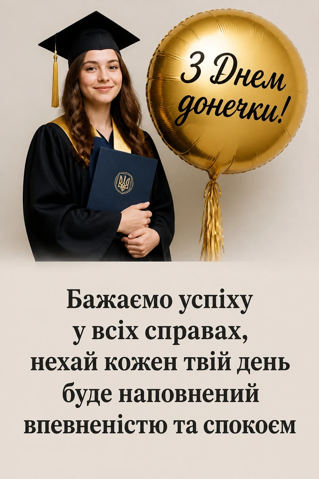 привітання з днем донечки
