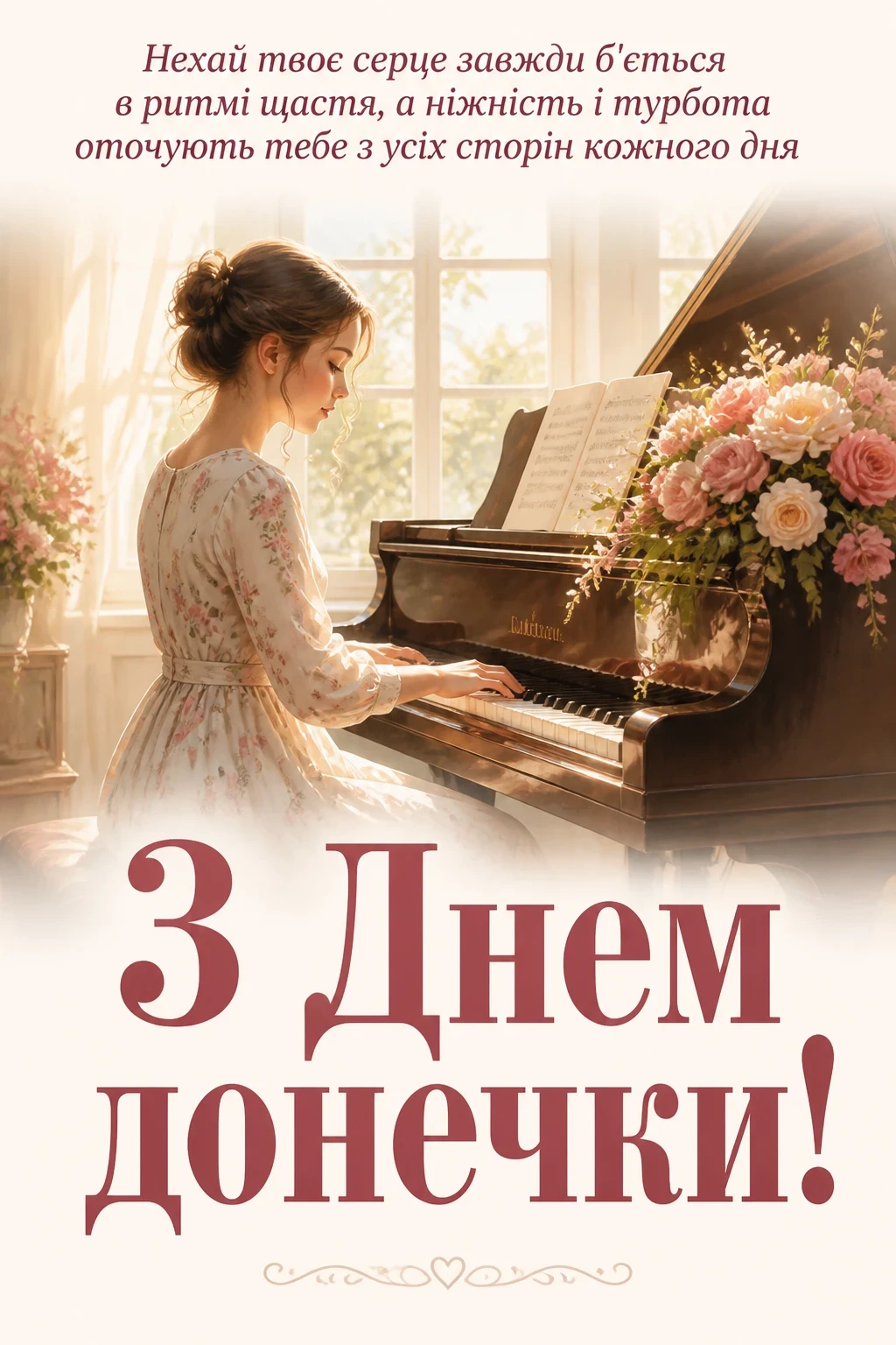 привітання з днем донечки