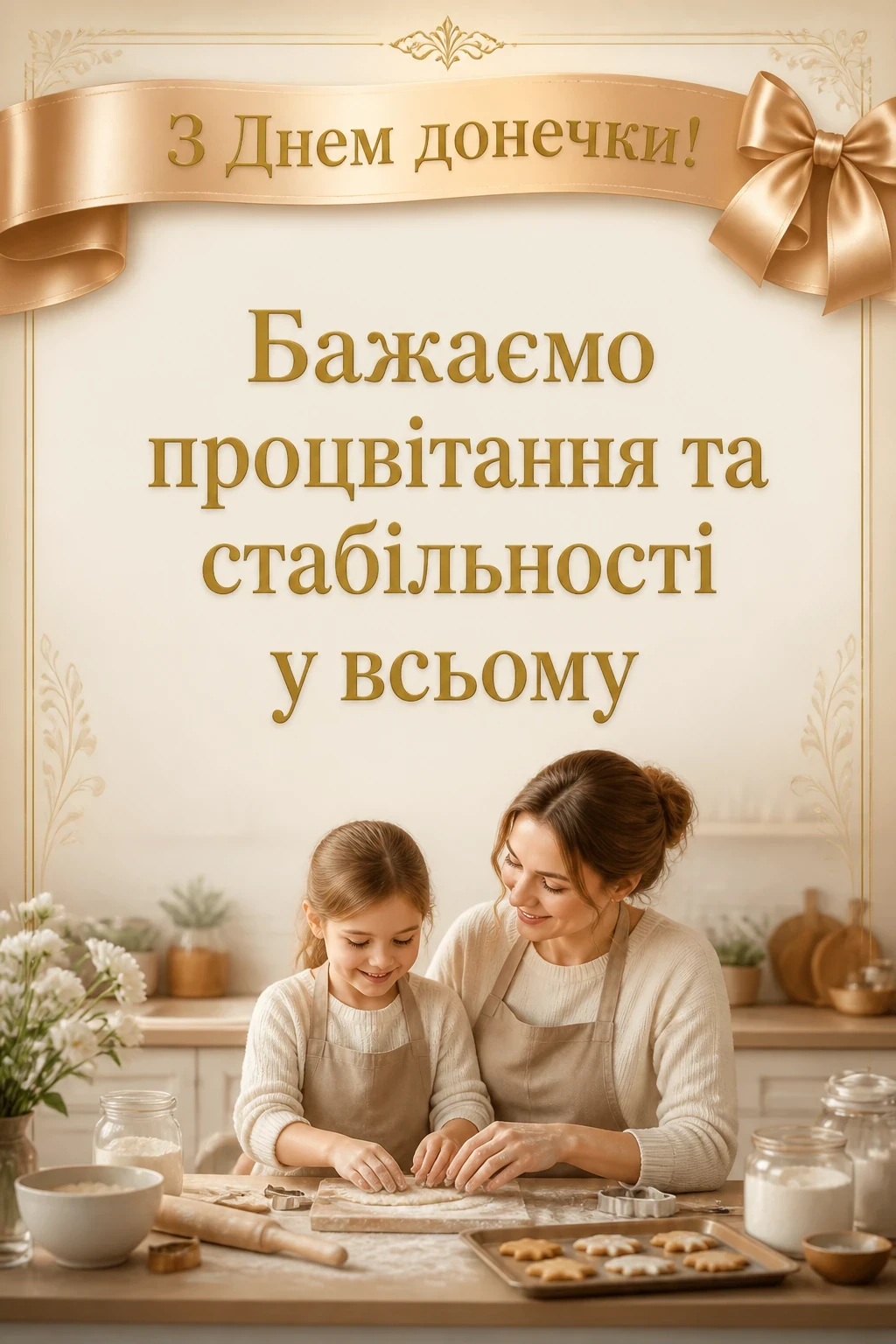 привітання з днем донечки