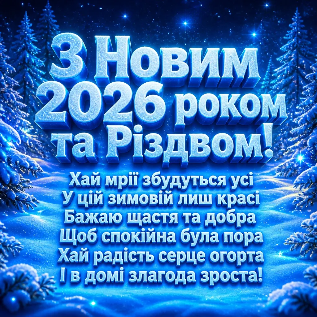 привітання з новим роком та різдвом христовим