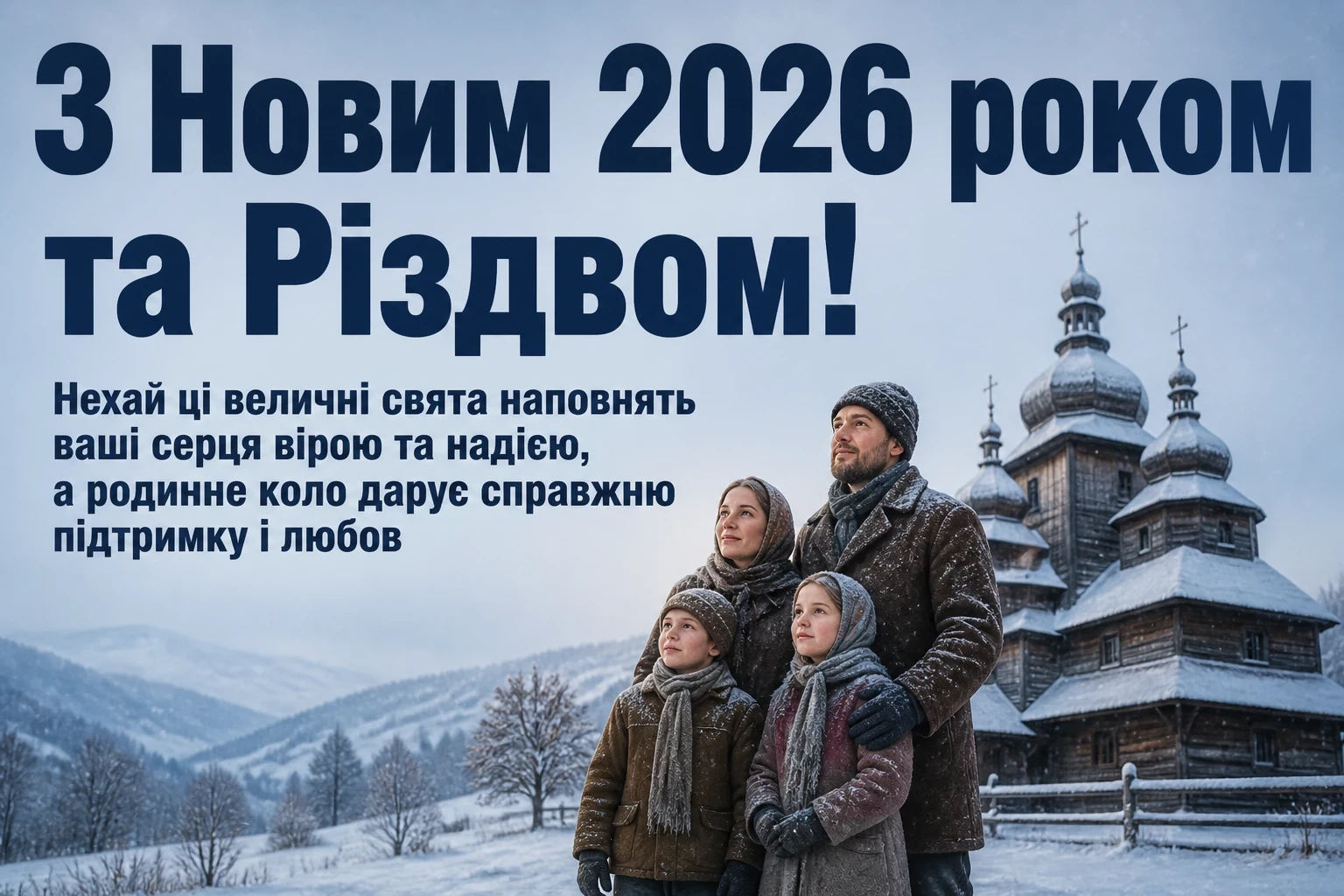 привітання з новим роком та різдвом христовим