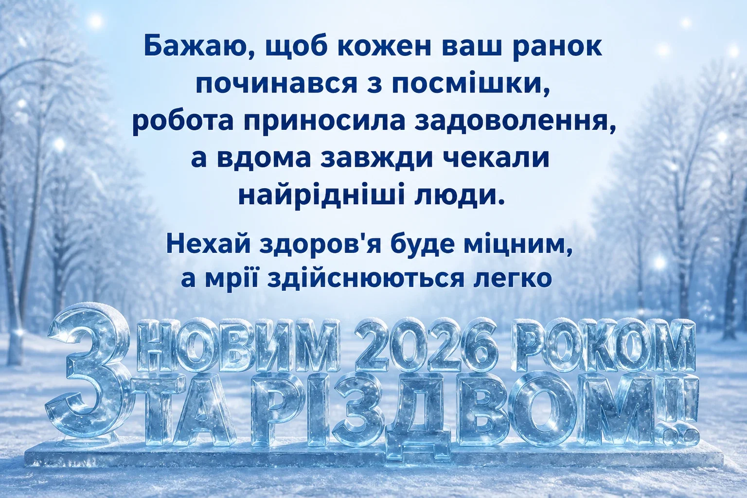 привітання з новим роком та різдвом христовим